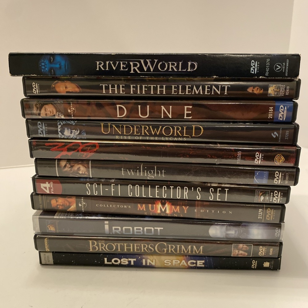 DVD Lot of 13 Sci-Fi Action and Fantasy Movies: Dune, Underworld, The Mummy, Etc